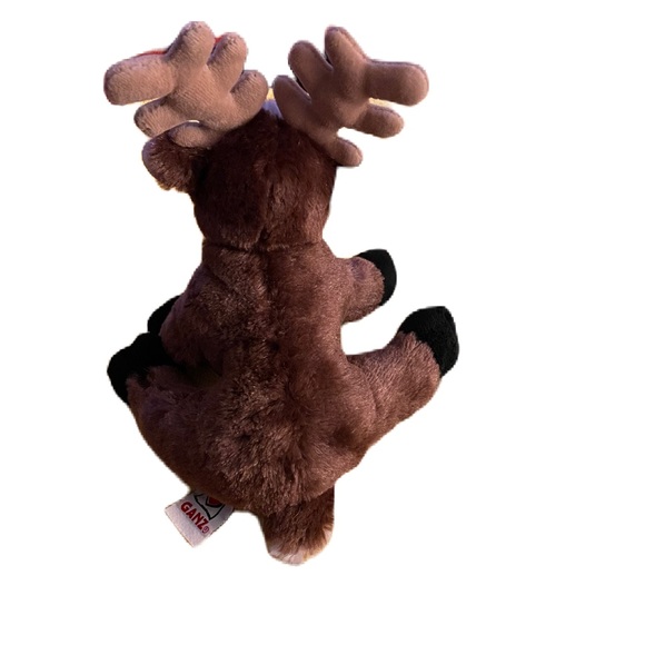 Ganz Reindeer Moose Elk Stuffed Plush Animal 9" Brown No Code - Picture 3 of 4